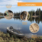 Lifetime 90806 Tamarack Angler 100 Fishing Kayak C 2 Pack (Paddles Included)