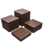 76-Pack Plastic Interlocking Deck Tiles - 68.80 Sq.Ft Outdoor Plastic Flooring Super Durable & Waterproof All-Weather Indoor/Outdoor