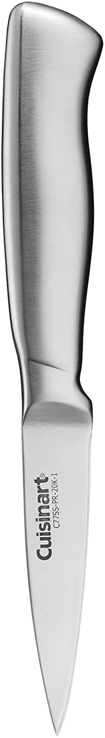Cuisinart C77SS-15PK 15-Piece Stainless Steel Hollow Handle Block Set, Glossy White