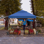 10 x 17.6 FT Outdoor Instant Pop-up Canopy Tent for Market Picnic with Dual Half Awnings & Wheeled Bag