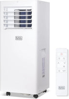 BLACK+DECKER 10,000 BTU Portable Air Conditioner for Rooms up to 450 Sq. Ft. with Remote – White