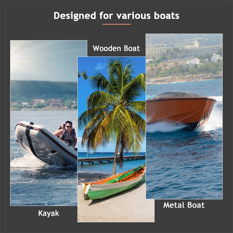 Electric Trolling Motor 8 Speed Boat Fishing Motor with Telescoping Handle, Transom Mount 36" Shaft for Freshwater Saltwater Use