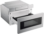 SHARP SMD2470ASY Microwave Drawer Oven, 24-inch, 1.2 Cubic Feet, 950 Watt, Concealed Control Panel with Digital LCD Display, Stainless Steel