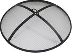 Sunnydaze Heavy-Duty Steel Mesh Fire Pit Screen - Fire Pit Spark Screen with Handle - 36-Inch Diameter