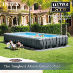 INTEX 24ft x 12ft x 52in Ultra XTR Above Ground Pool, Floats (2 Pack), & Inflatable Cooler