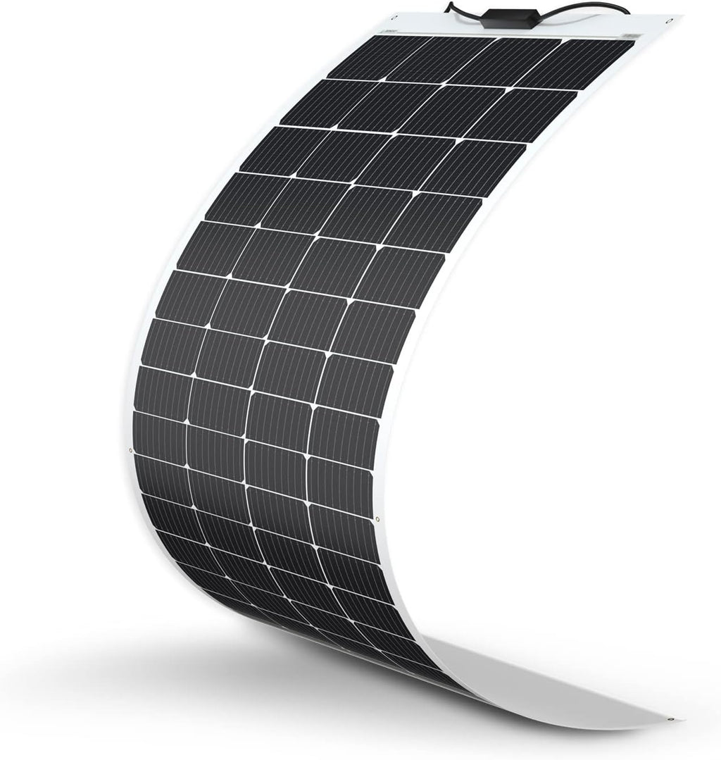 Renogy Solar Panels 200 Watt 12V  Flexible Solar Panel 200W 22% High-Efficiency  240�� Ultra Lightweight Solar Panels for Marine RV Cabin Van Car Boat Camping Curve Surfaces