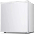 Antarctic Star Compact Chest Upright Freezer Single Door Reversible Stainless Steel Door, Compact Adjustable Removable Shelves for Home Office, 1.1 cu.Black