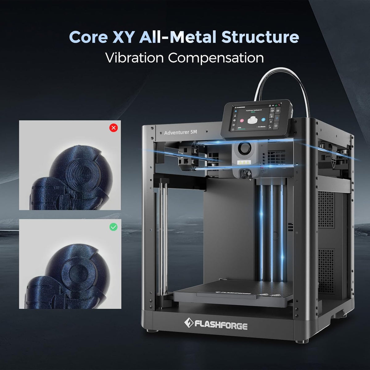 Adventurer 5M 3D Printer with Auto Leveling & High Speed