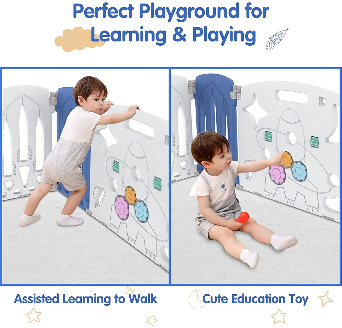 Baby Playpen Foldable Toddler Fence Room