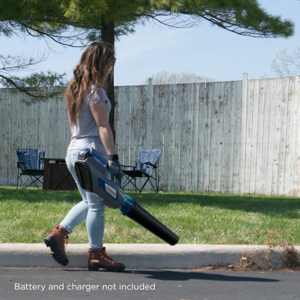 4LB 40VMAX+ 40-volt Max 400-CFM 100-MPH Brushless Handheld Cordless Electric Leaf Blower 4 Ah (Tool Only)
