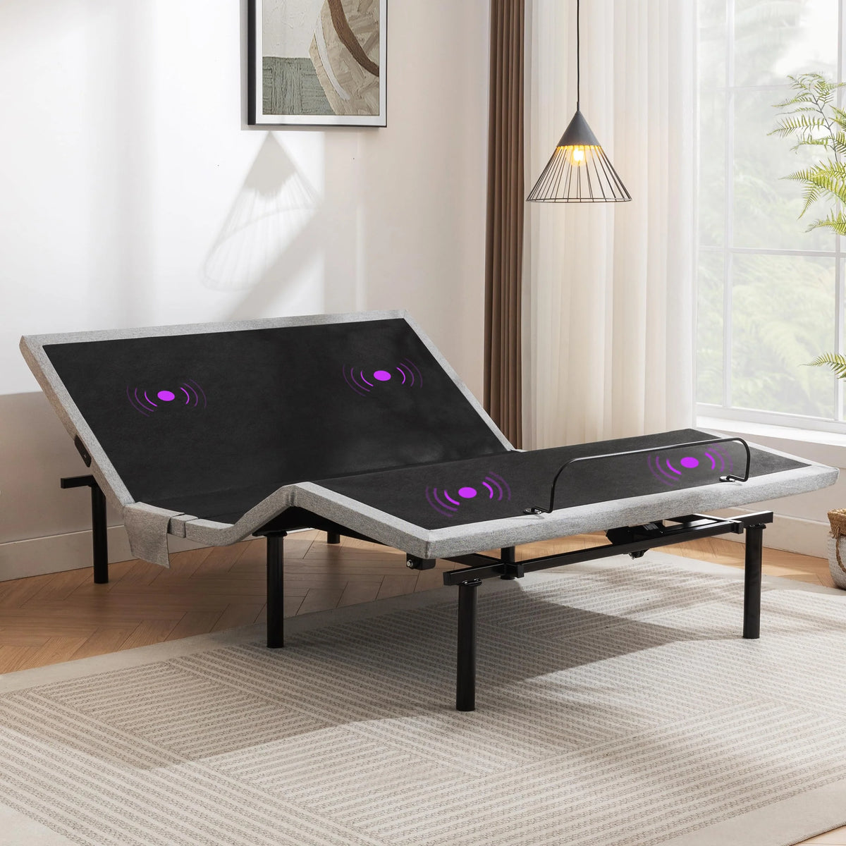 ASONLY Adjustable Bed Frame Queen with Massage