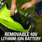 40V 17 inch Cordless Lawn Mower,Tool Only, MO40B01
