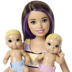Barbie Skipper Babysitters Inc Nap n Nurture Nursery Playset with Brunette Doll, Baby & Accessories
