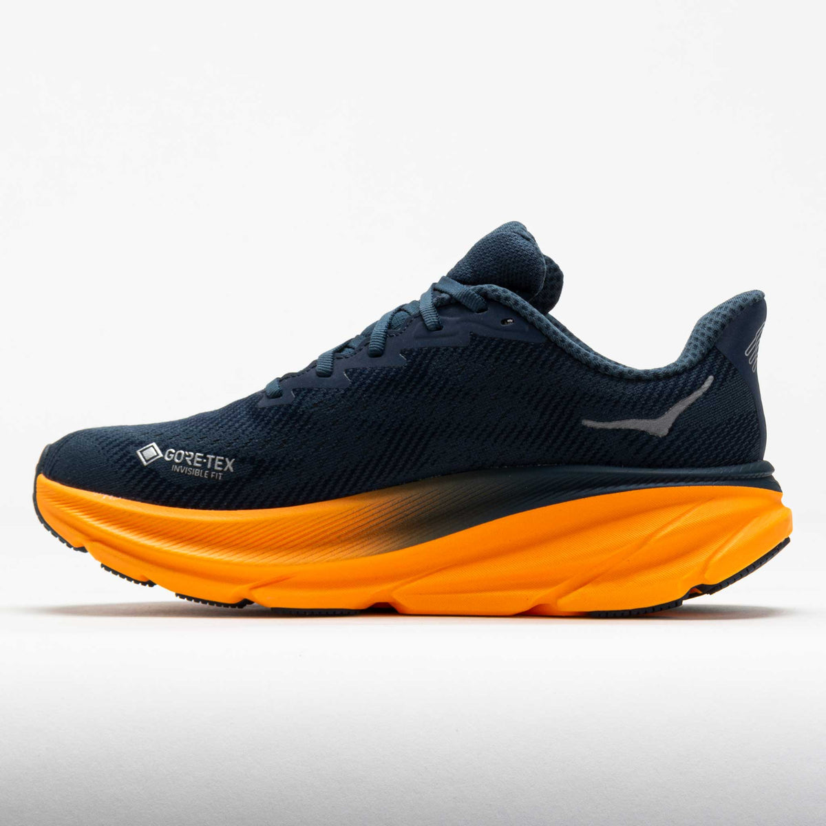 Clifton 9 GTX Men's Stormy Skies/Orange Zest