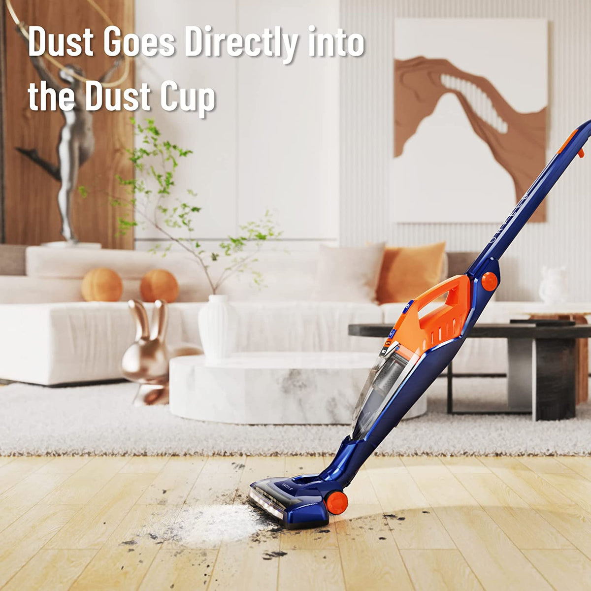 Cordless Vacuum, ORFELD Stick Vacuum Cleaner 4 in 1 Lightweight