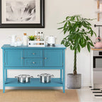 Giantex Buffet Sideboard Cabinet, 2 Drawers & 2 Doors, Side Console Table, Display Desk with Storage Shelf