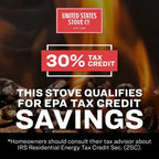 US Stove 750 Sq. ft. Tiny Wood Stove
