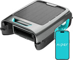 AIPER Surfer S2 Solar Powered Pool Surface Skimmer Robot with APP Support  24/7 Continuous Cleaning  Dual Charging Modes  Smart Obstacle Avoidance  150-um Filtration  OTA Upgrade