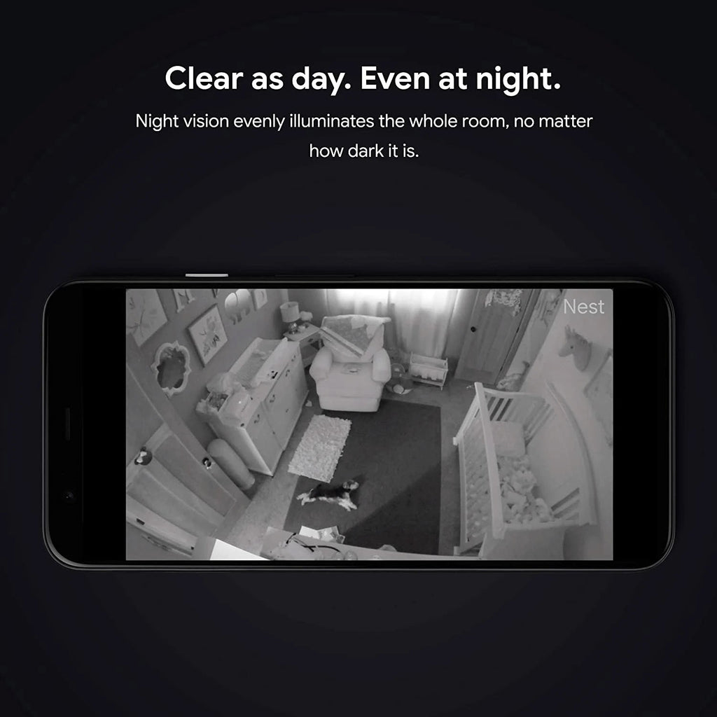 Google Nest Cam Indoor Wired Indoor Camera, For Home Security