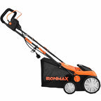2-in-1 Electric Lawn Dethatcher & Scarifier with Folding Handle, 13 Amp 15" Corded Grass Dethatcher with 50L Collection Bag