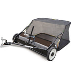 PLANTCRAFT Lawn Sweeper 38" Wide, Tow Behind Leaf and Grass Clipping Collector, Universal Hitch for Ride on Mower, Garden Tractor