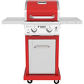 Nexgrill Deluxe 2-Burner Propane Gas Grill, Red �?Stainless Steel, 28,000 BTUs, Compact Design
