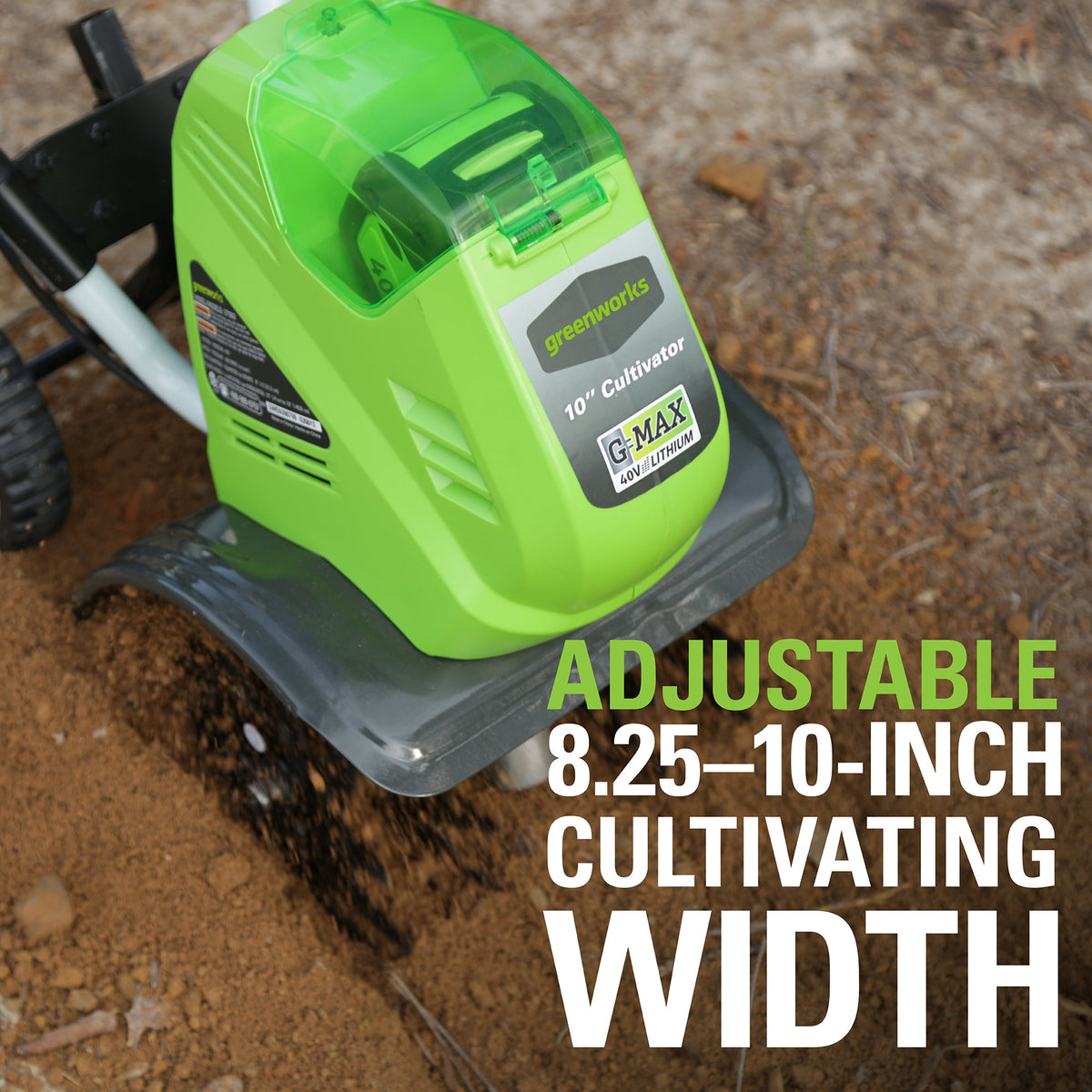 40V 10-inch Cordless Cultivator/Tiller with 40 Ah Battery and Charger, 27062
