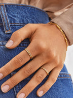 Culbreth's Jewelers Maddie 18K Gold Ring Set - Gold Pavé Stacking Rings