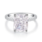 Culbreth's Jewelers Princess Cut Solitaire Ring in Sterling Silver with Clear Cubic Zirconia