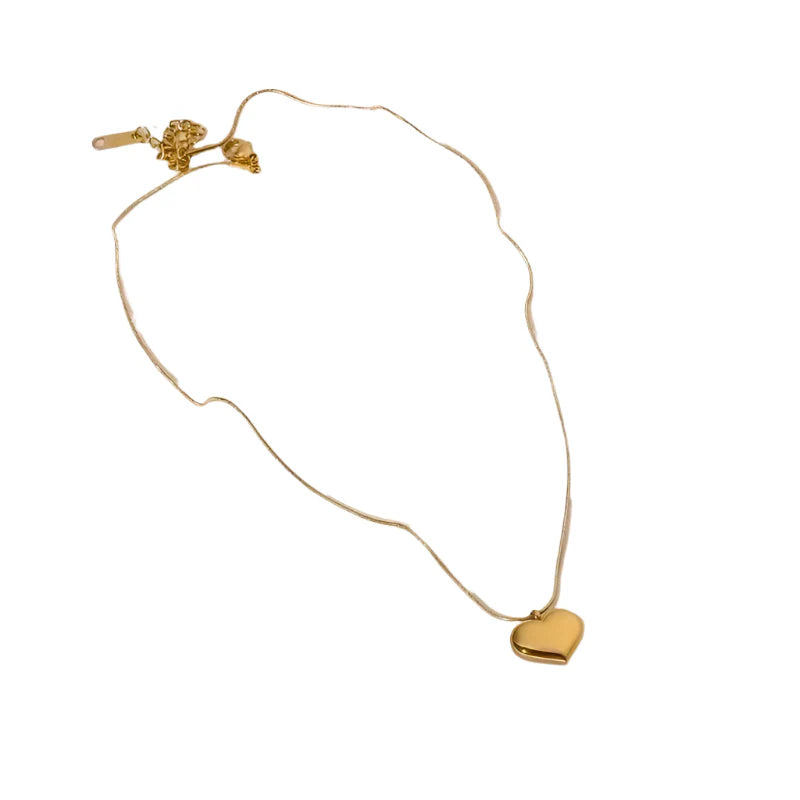Culbreth's Jewelers Puffy Heart Necklace - 18K Gold Plated