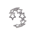 Culbreth's Jewelers adjustable silver star ring on finger