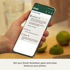 Omlet Smart Automatic Chicken Coop Door Opener | Wi-Fi Enabled | Programmable with App | Operated by Light Sensor or Timer | Easy to Install | Mains or Battery Powered | Built-in Safety Sensors Grey