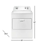 Whirlpool 7.0 cu. ft. Electric Dryer, AutoDryTM System, Wrinkle ShieldTM, White