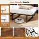 Cot Size Murphy Bed with Foldable Bed and Lockable Wheels