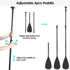 Arlopu Portable 10' Inflatable Stand Up Paddle Board with Aluminum Paddle, Leash, Hand Pump & Backpack for Youth Adult