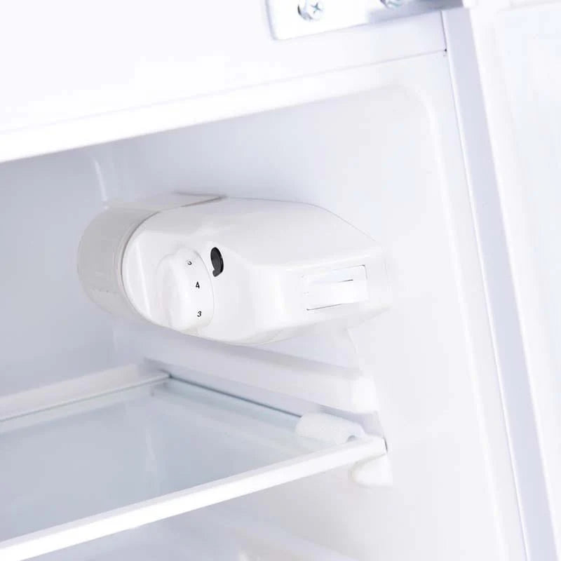 3.2 Cu.Ft 2-Door Compact Refrigerator Mini Freezer Cooler Fridge with Reversible Stainless Steel Door