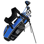 PGA Tour Right-Handed 10 Piece Kids Golf Club Stand Bag Set; Player Height 4'8 - 5'2", Ages 8-12