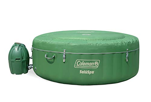Coleman SaluSpa Inflatable Hot Tub Spa, Green & White