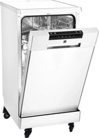 Portable Dishwasher, 18in Wide, 8 Place Settings Capacity, White