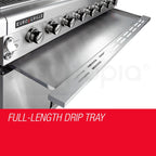 EuroGrille 8 Burner BBQ Outdoor Barbeque Gas Stainless Steel Kitchen