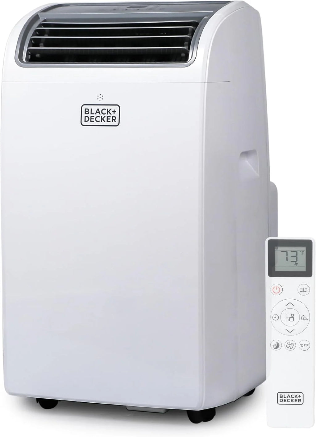 BLACK+DECKER 10,000 BTU Portable Air Conditioner for Rooms up to 450 Sq. Ft. with Remote – White