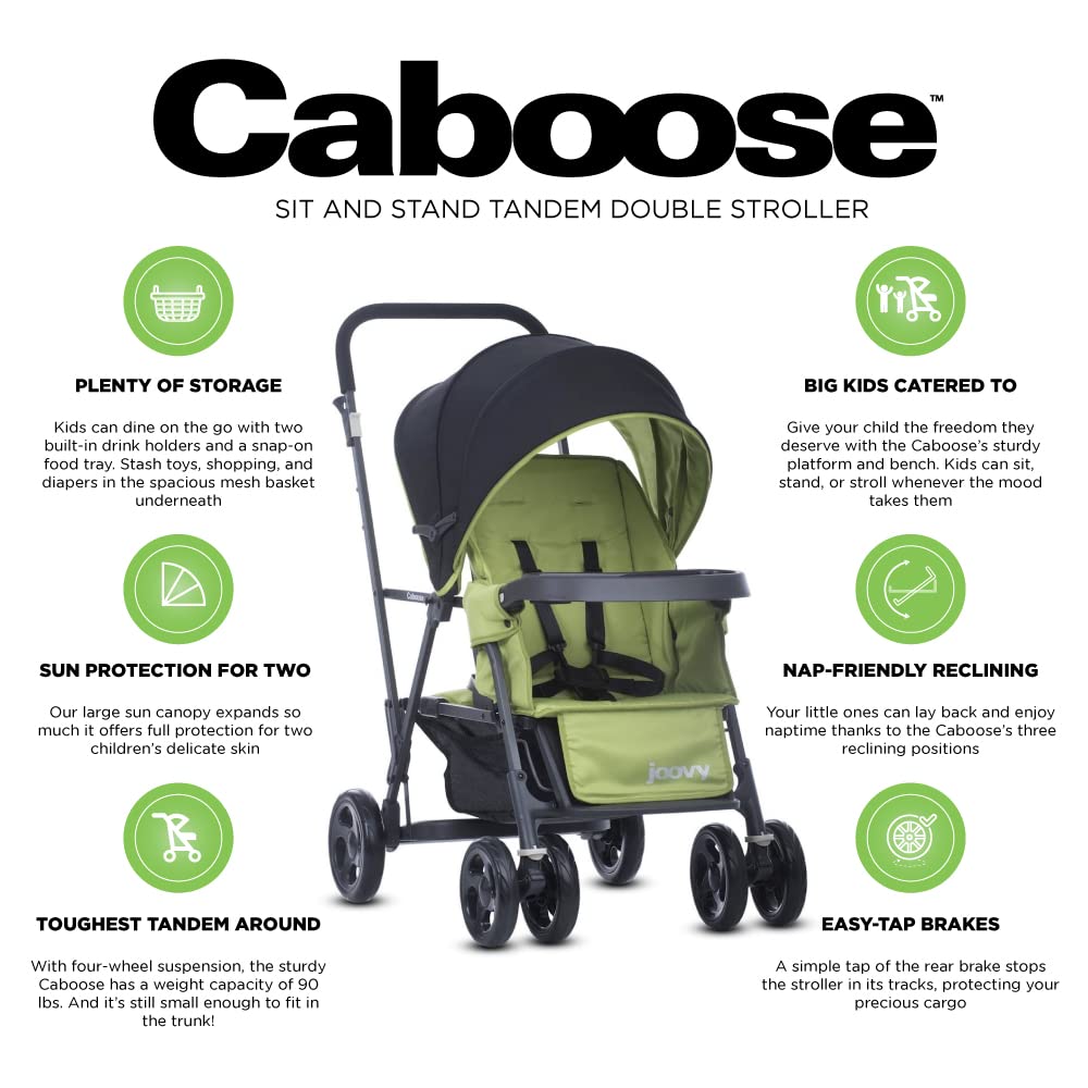 Joovy Caboose Graphite Stroller Appletree