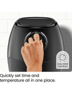 CHEFMAN Multifunctional Digital Air Fryer+ Rotisserie, Dehydrator, Convection Oven, 17 Touch Screen Presets Fry, Roast, Dehydrate, Bake, XL 10L Family Size, Auto Shutoff, Large Easy-View Window, Black