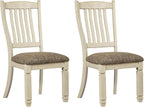 Signature Design by Ashley Bolanburg 20" Upholstered Dining Room Chair, Set of 2, Antique White