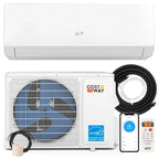 Energy Star Certified 12000 BTU 24 SEER2 Mini Split Air Conditioner with Heat Pump, WiFi Enabled Ductless Inverter AC Unit Cools 750 Sq.Ft