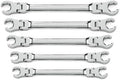 5 Pc. Flex Head Flare Nut Wrench Set, SAE   81910