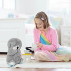 Baby Sound Machine Soothe Snuggle Otter, Sensory Details Music Lights Rhythmic Breathing Motion Musical Baby Toy Plush for Newborns (Battery Not Includ)