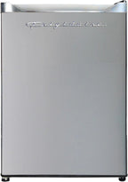 Frigidaire Upright Freezer, 6.5 cu. ft., Deep Freeze, Vinyl Coated Metal with Wire Shelving, Compact for Kitchen, RV, Dorm, Cabin, and Trailer, Platinum Design Series, Silver - 21D x 23W x 56H