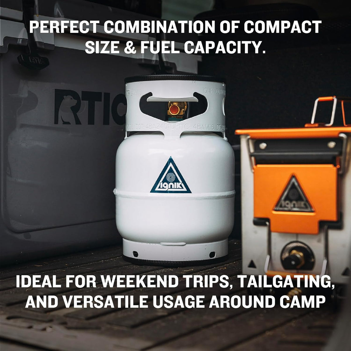 Gas Growler Standard 5lb + FireCan Fire Pit