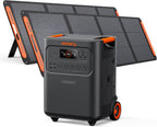 Jackery HomePower 3600 Plus Portable Power Station with 2x 200W Solar Panels  3600W AC Output  3584Wh LFP Solar Generator  Expandable up to 21kWh  Essential Home Backup for Home Use  Emergencies  RV